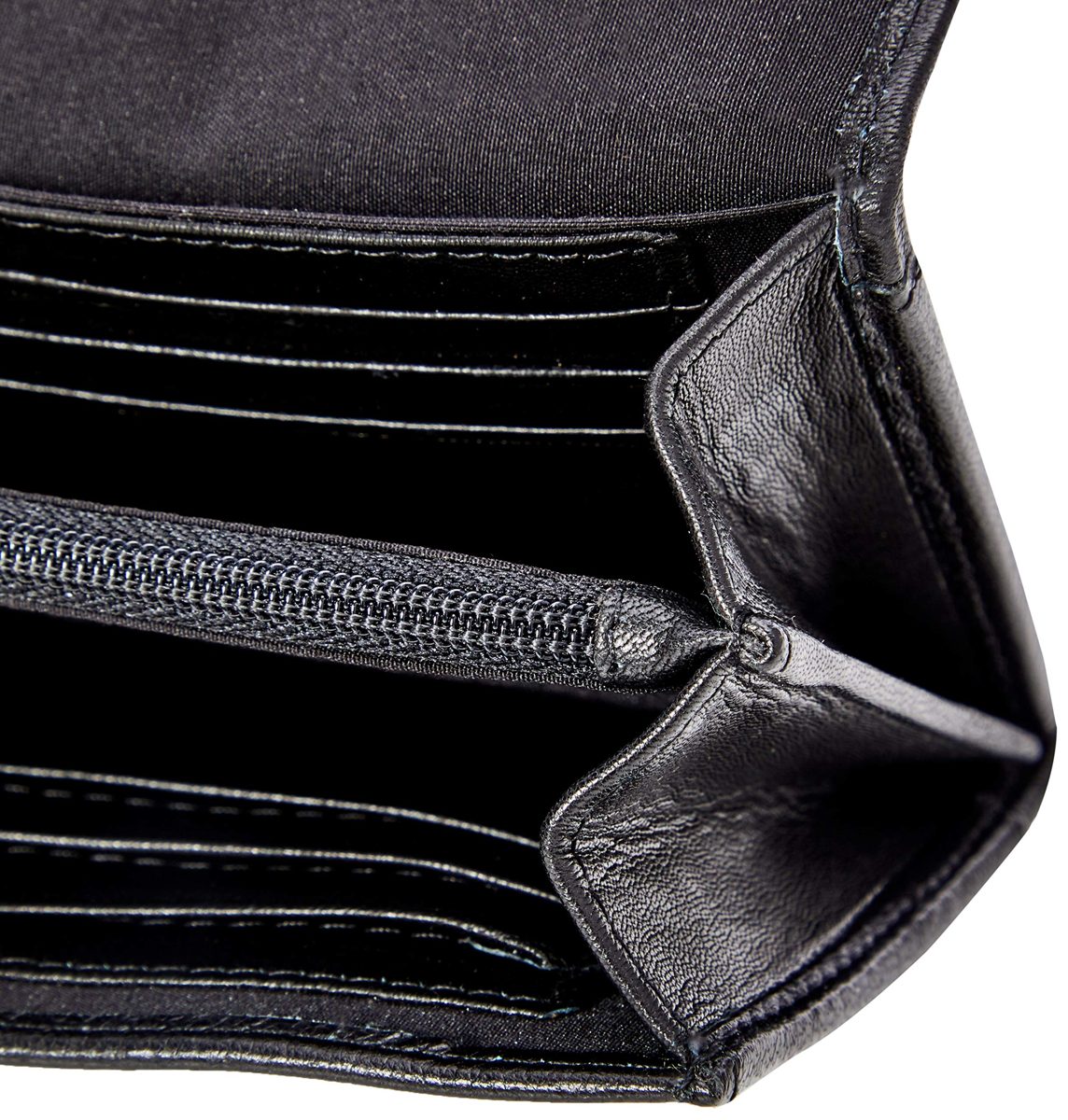 Amazon Brand Hikaro Leather Purse for Women Black