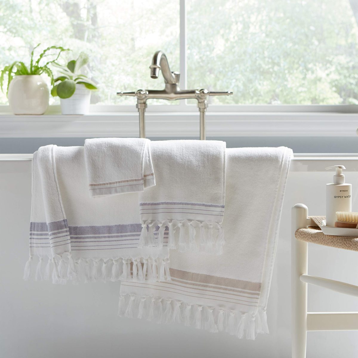 Stone & Beam Bath-Towels Tan 3 Piece Set Mabel