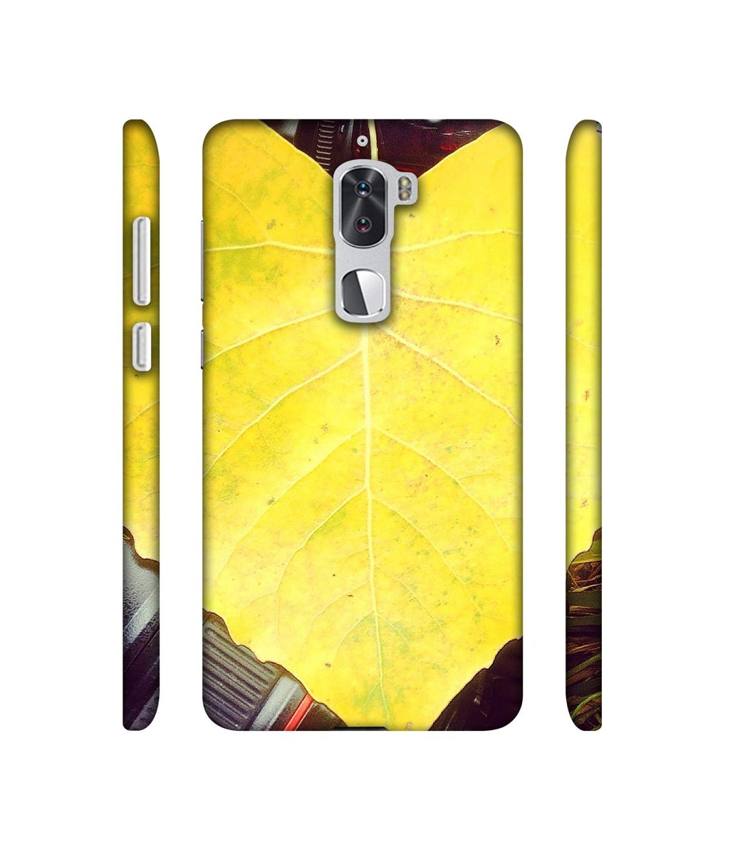 Amazon Brand - Solimo Designer Yellow Leaf 3D Printed Hard Back Case Mobile Cover for Coolpad Cool1 Dual