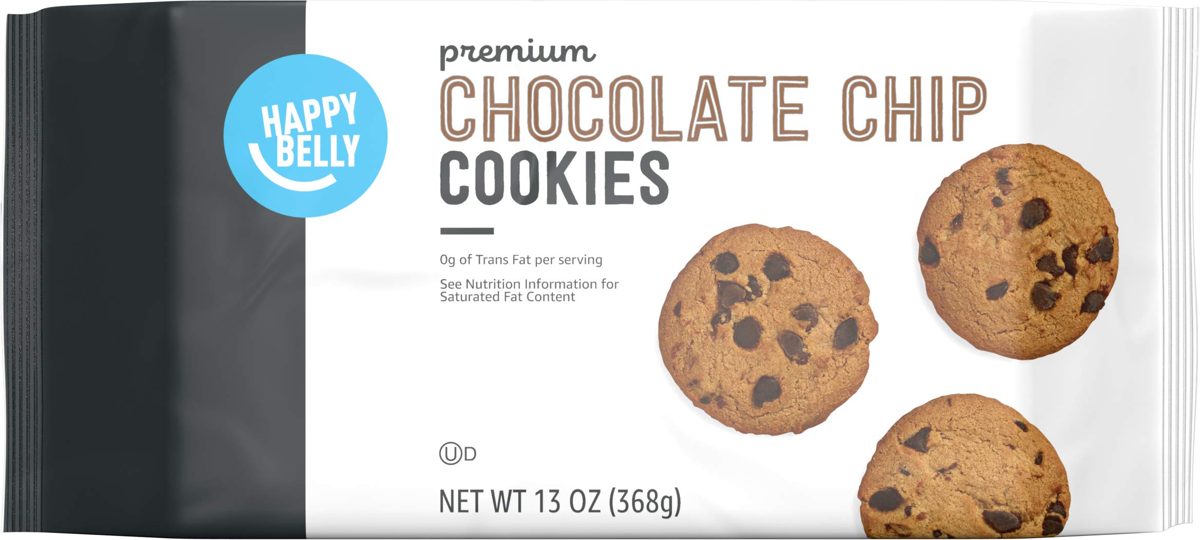 Amazon Brand - Happy Belly Premium Chocolate Chip Cookies, 13 Ounce