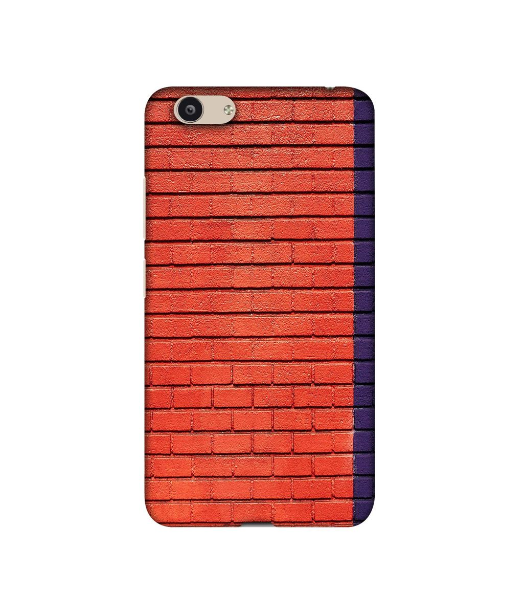 Amazon Brand - Solimo Designer Red and Purple Brick 3D Printed Hard Back Case Mobile Cover for Vivo Y53