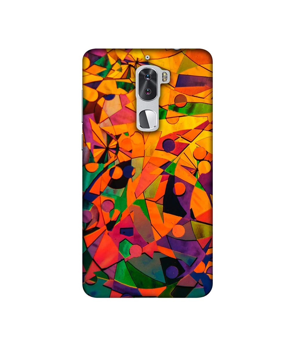 Amazon Brand - Solimo Designer Multicolor Texture 3D Printed Hard Back Case Mobile Cover for Coolpad Cool1 Dual