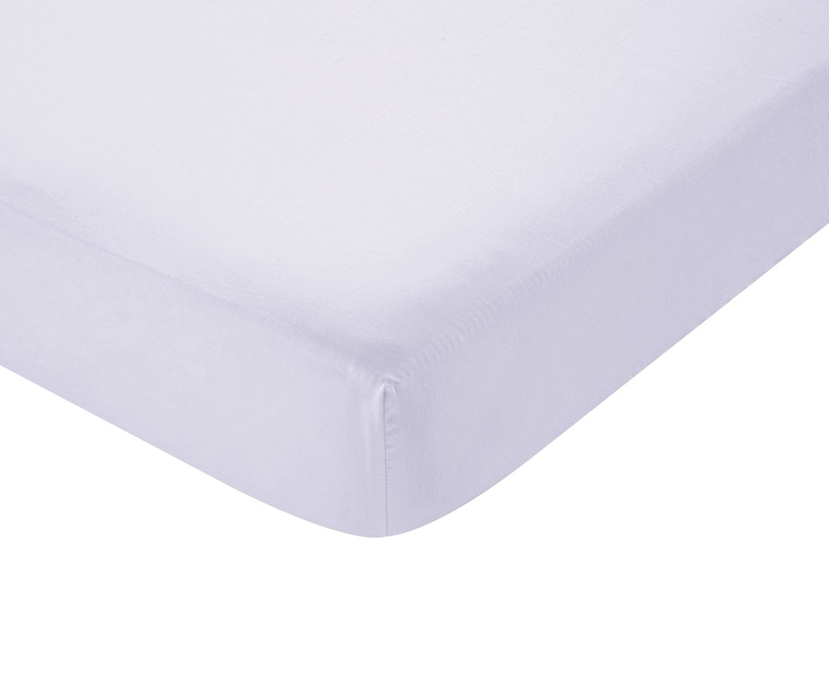 Pinzon Ultrasoft 180TC Fitted Sheets, Lilac 180 x 200 x 30 cm