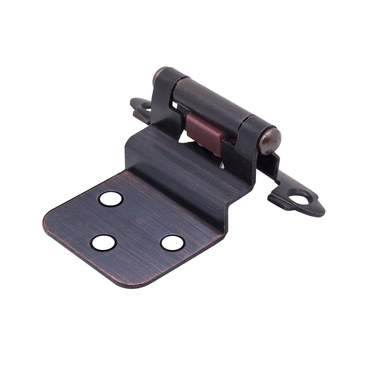 AmazonBasics 3/8 Inch Kitchen Inset Cabinet Door Hinge, Self-Closing, 1 Pair, Oil Rubbed Bronze, 10-Pack
