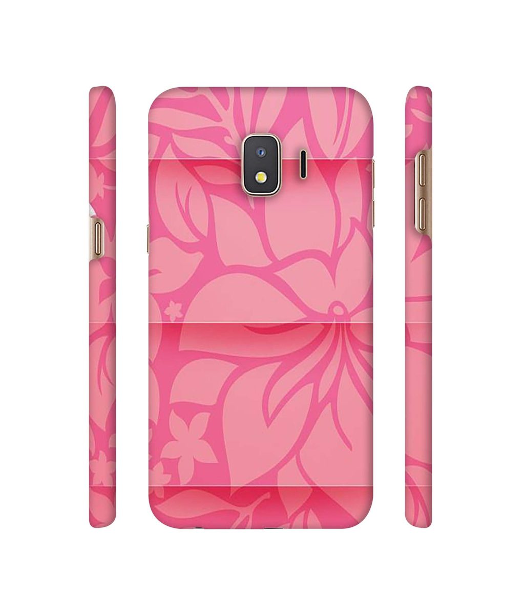 Amazon Brand - Solimo Designer Pink Flower Banch Print On Cloth 3D Printed Hard Back Case Mobile Cover for Samsung Galaxy J2 Core