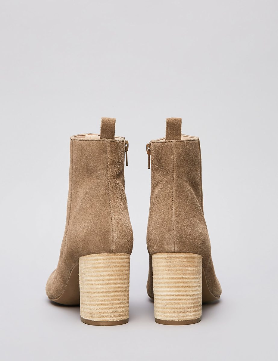 Amazon Brand - find. Women’s Suede Ankle Boots, Beige (Taupe Taupe), US 7.5