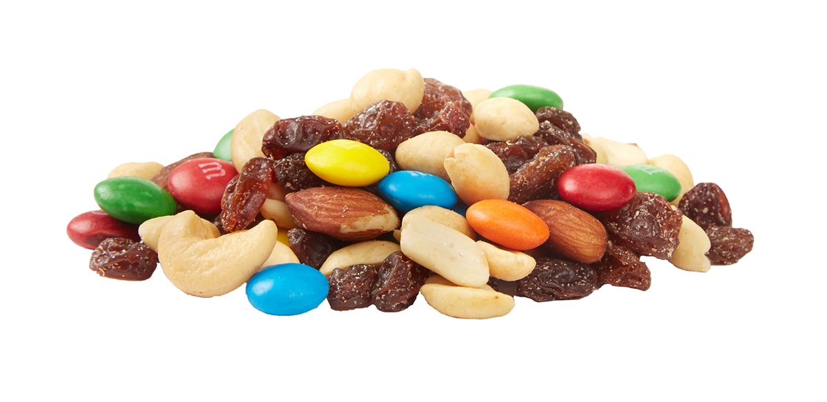 Amazon Brand - Happy Belly Nuts, Chocolate & Dried Fruit Trail Mix, 48 ounce