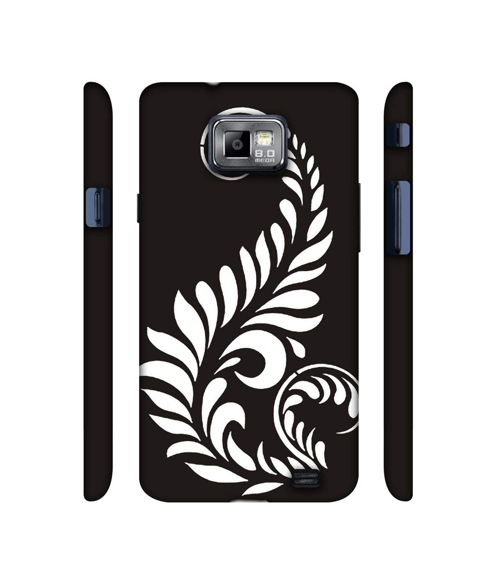 Amazon Brand - Solimo Designer Simple White Rangoli 3D Printed Hard Back Case Mobile Cover for Samsung Galaxy S2