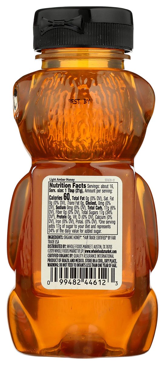 365 by Whole Foods Market, Organic US Grade A Honey, Light Amber Mountain Forest, 12 Ounce