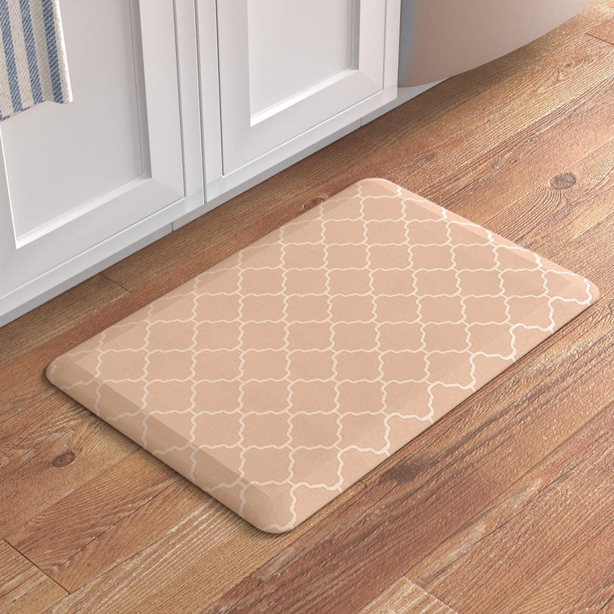 Amazon Basics Anti-Fatigue Standing Comfort Mat for Home Kitchen and Office - 20" x 30", Tan Pattern