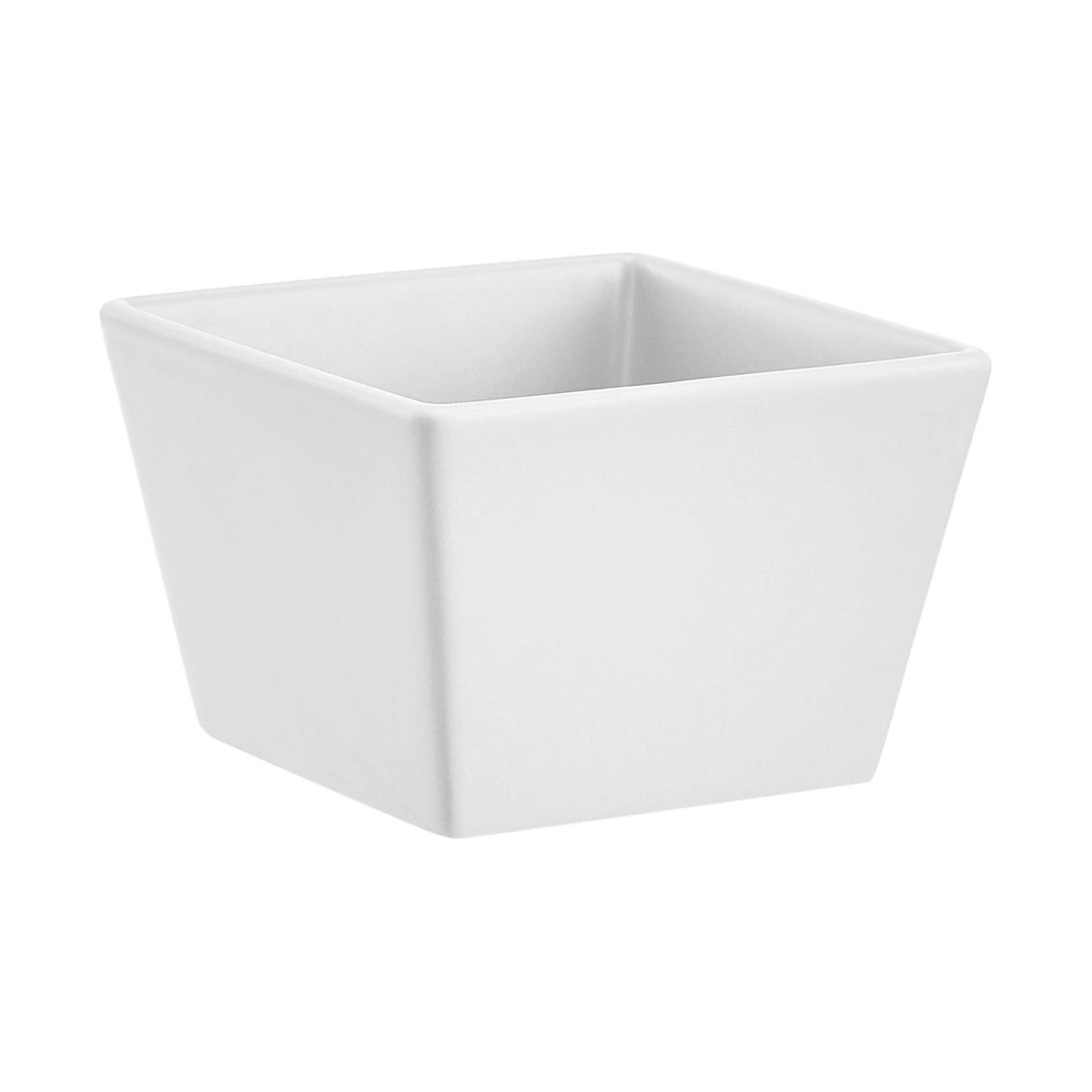 AmazonBasics Tabletop Planter, Square - White/Black (2-Pack)