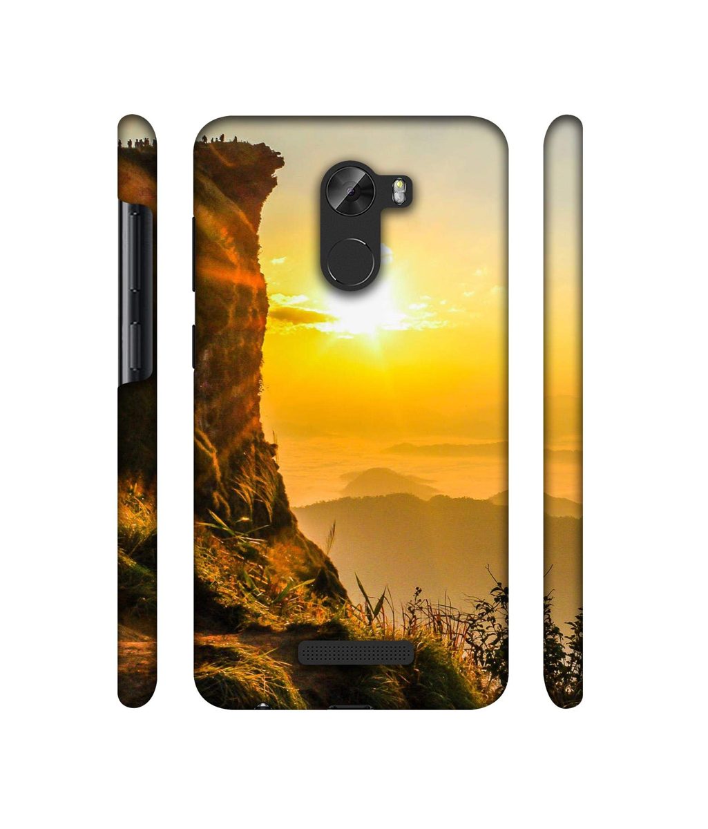 Amazon Brand - Solimo Designer Mountan Side Sun View 3D Printed Hard Back Case Mobile Cover for Gionee A1 Lite