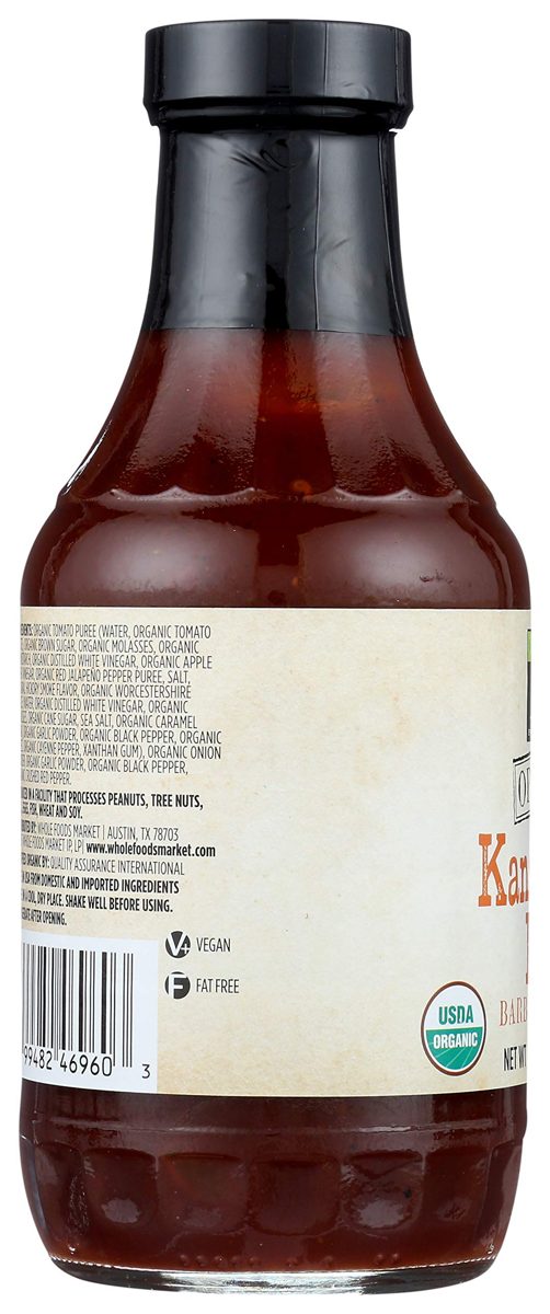 365 Everyday Value, Organic Kansas City Love Barbecue Sauce, 18 oz