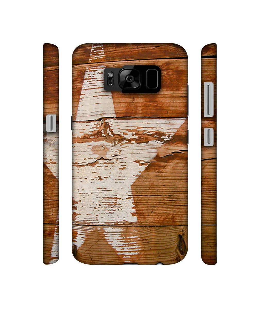 Amazon Brand - Solimo Designer Star Impression On Wood 3D Printed Hard Back Case Mobile Cover for Samsung Galaxy S8 Plus