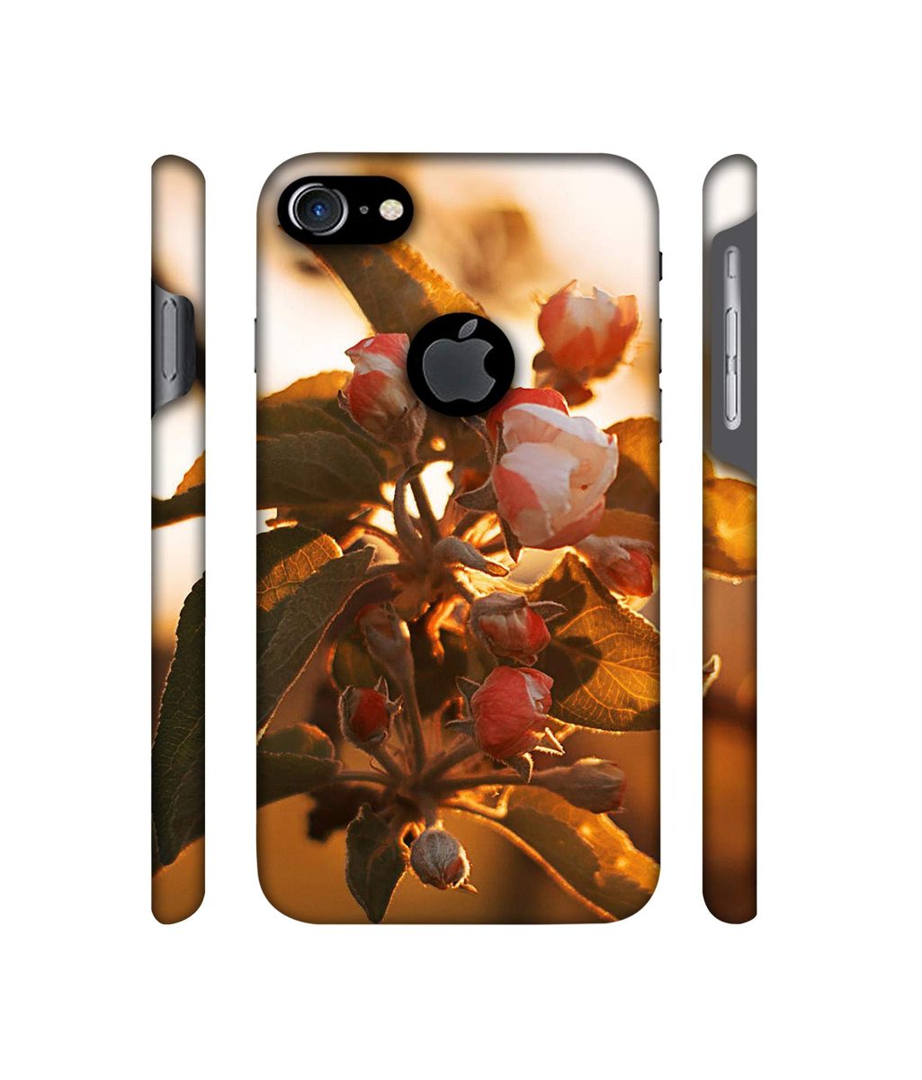 Amazon Brand - Solimo Designer Flowers 3D Printed Hard Back Case Mobile Cover for Apple iPhone 7 (with Logo Cut)