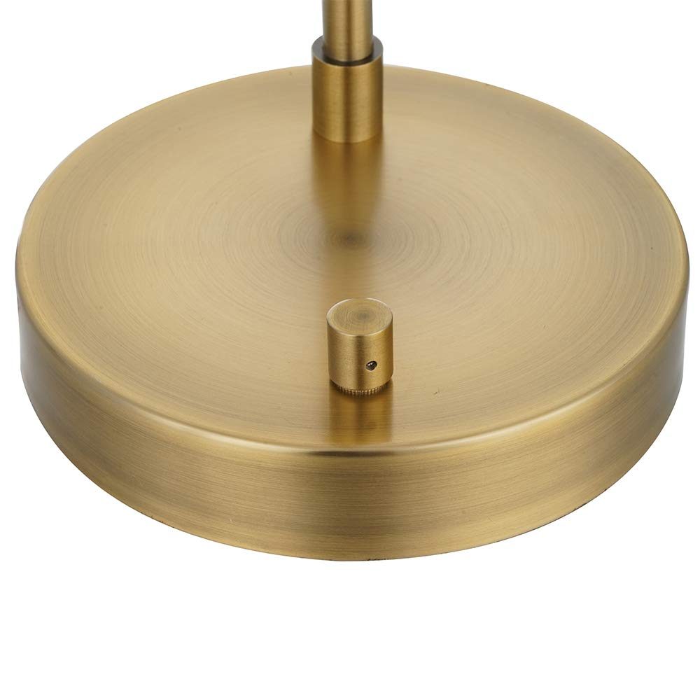 Amazon Brand – Rivet Modern Gold Globe Table Lamp 22" H, Integrated LED Light