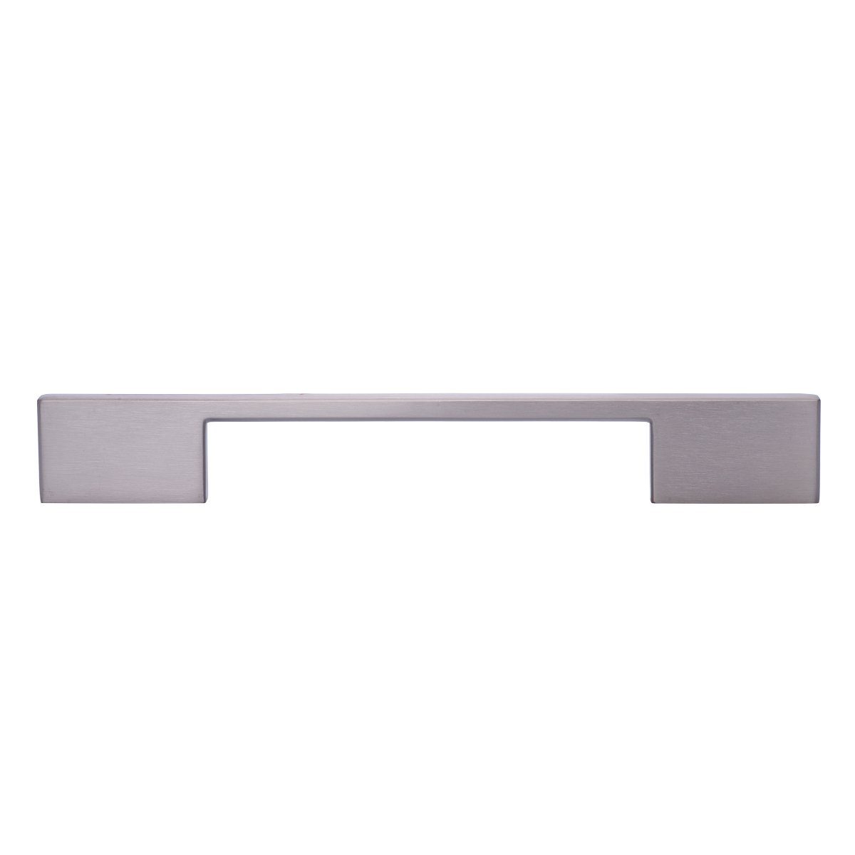 AmazonBasics Wide Modern Die Cast Cabinet Handle, 6.3" center to center, Satin Nickel, 10-Pack