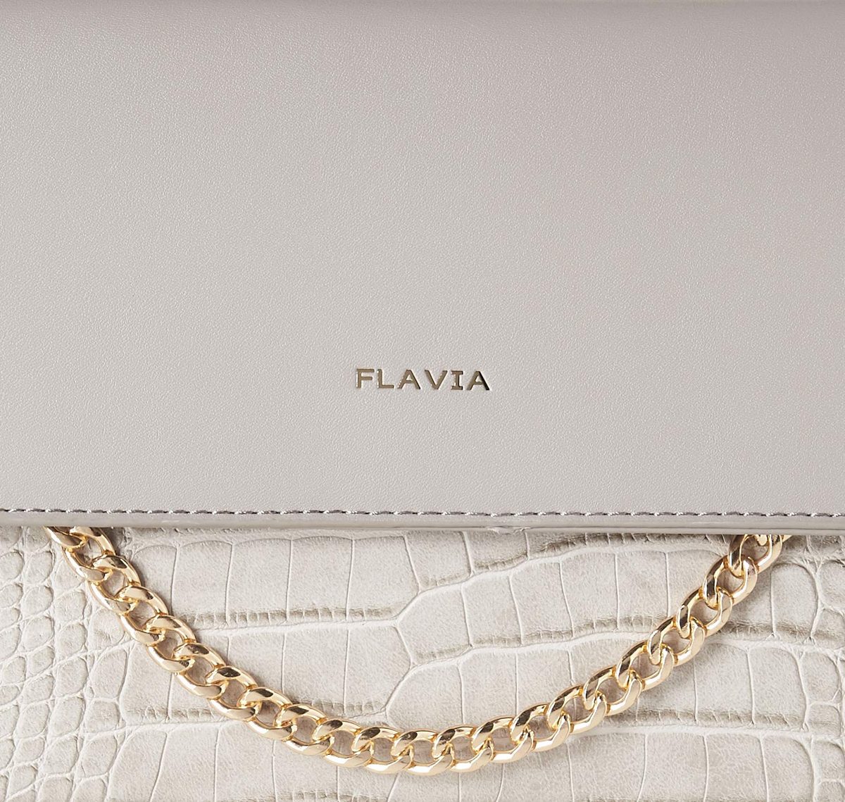 Flavia Women's Clutch (Grey)