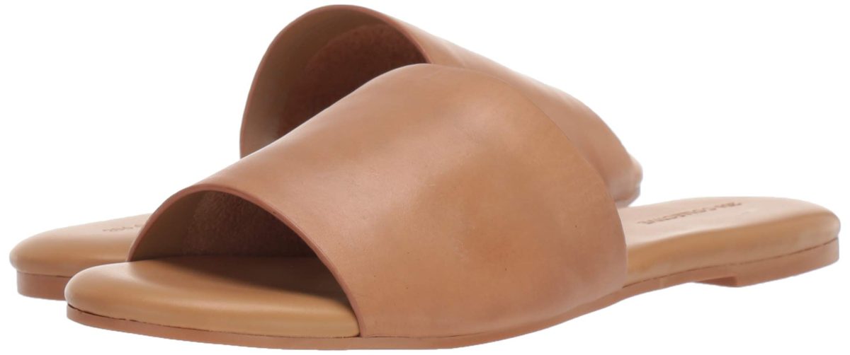 Amazon Brand - 206 Collective Women's Honn Leather Sandal, Natural, 8 B US