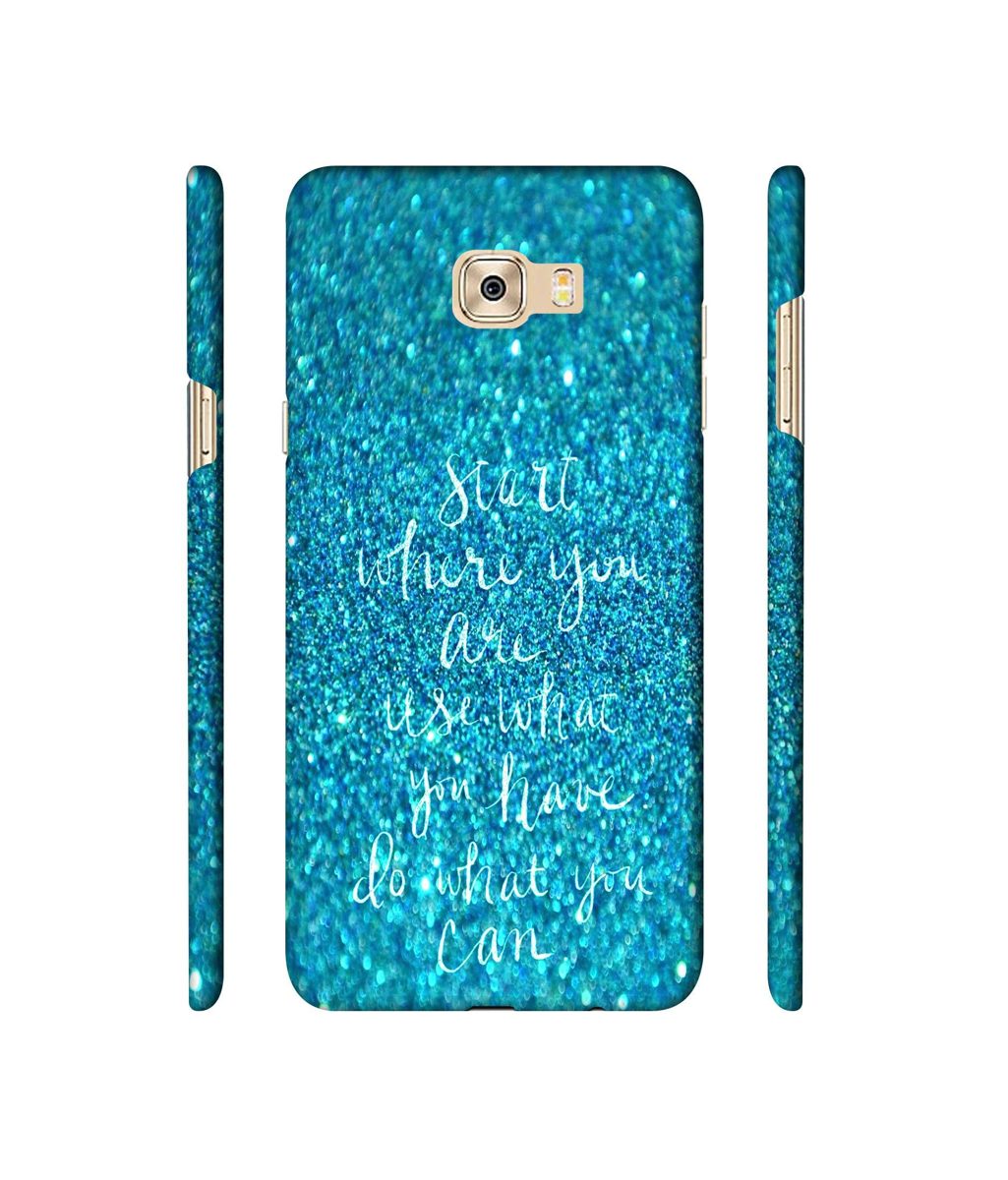 Amazon Brand - Solimo Designer Start were You are 3D Printed Hard Back Case Mobile Cover for Samsung Galaxy C7 Pro