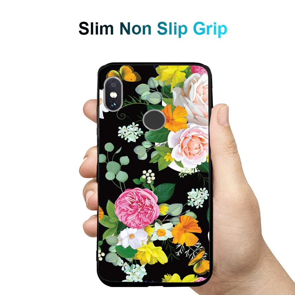 Amazon Brand - Solimo Designer Floral Printed Hard Back Case Mobile Cover for Redmi Note 5 Pro