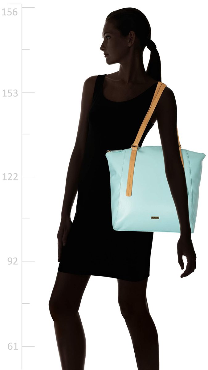 Amazon Brand - Eden & Ivy Aw-19 Women's Tote bag (Aqua)