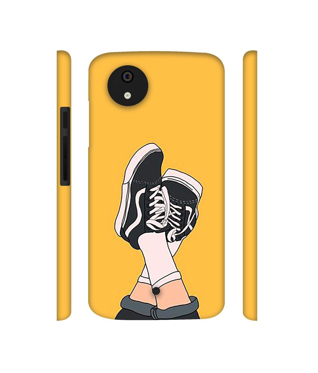 Amazon Brand - Solimo Designer Boy Shoes Pattern 3D Printed Hard Back Case Mobile Cover for Micromax Canvas A1