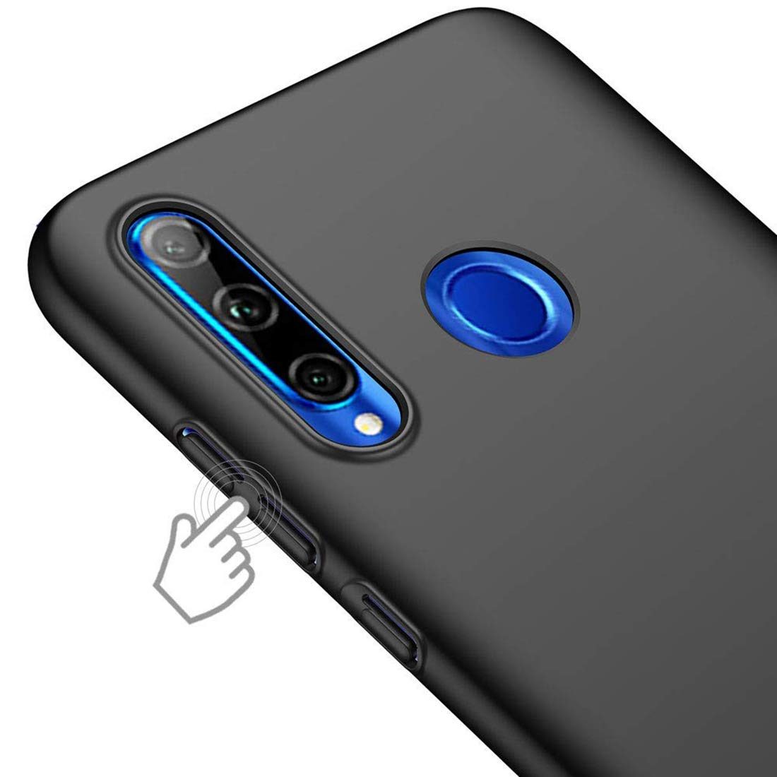 Amazon Brand - Solimo Mobile Cover (Hard Back & Slim) for Vivo U10 (Black)