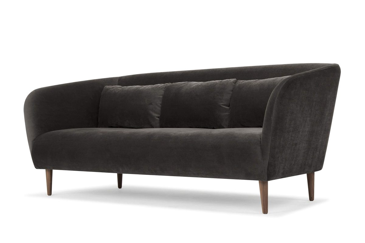 Amazon Brand - Movian Ackan 3-Seater Upholstered Sofa, 209 x 87 x 80 cm, Stain-Resistant Polyester, Dark Brown
