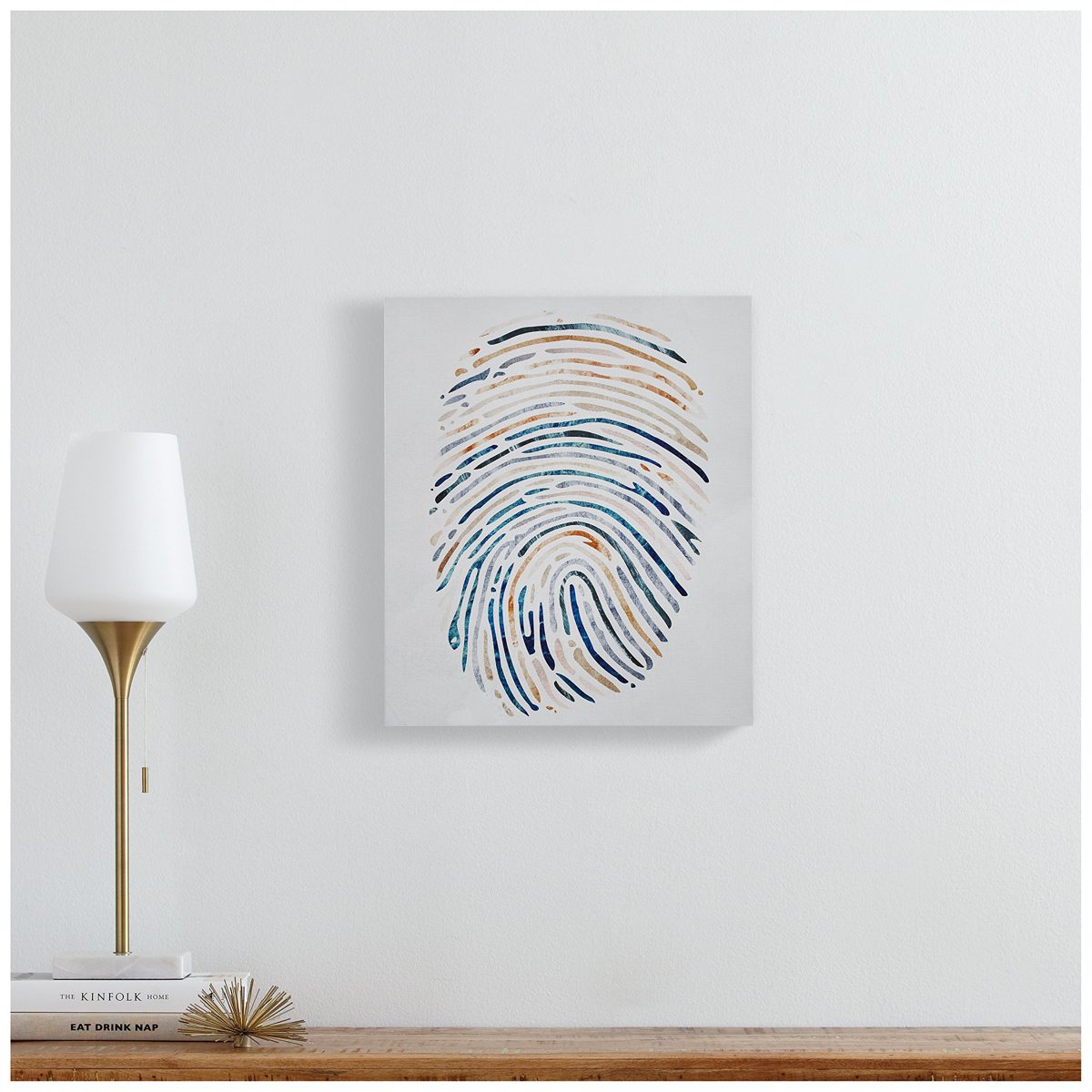 Amazon Brand – Rivet Multi-Color Canvas Fingerprint, 17" x 20"