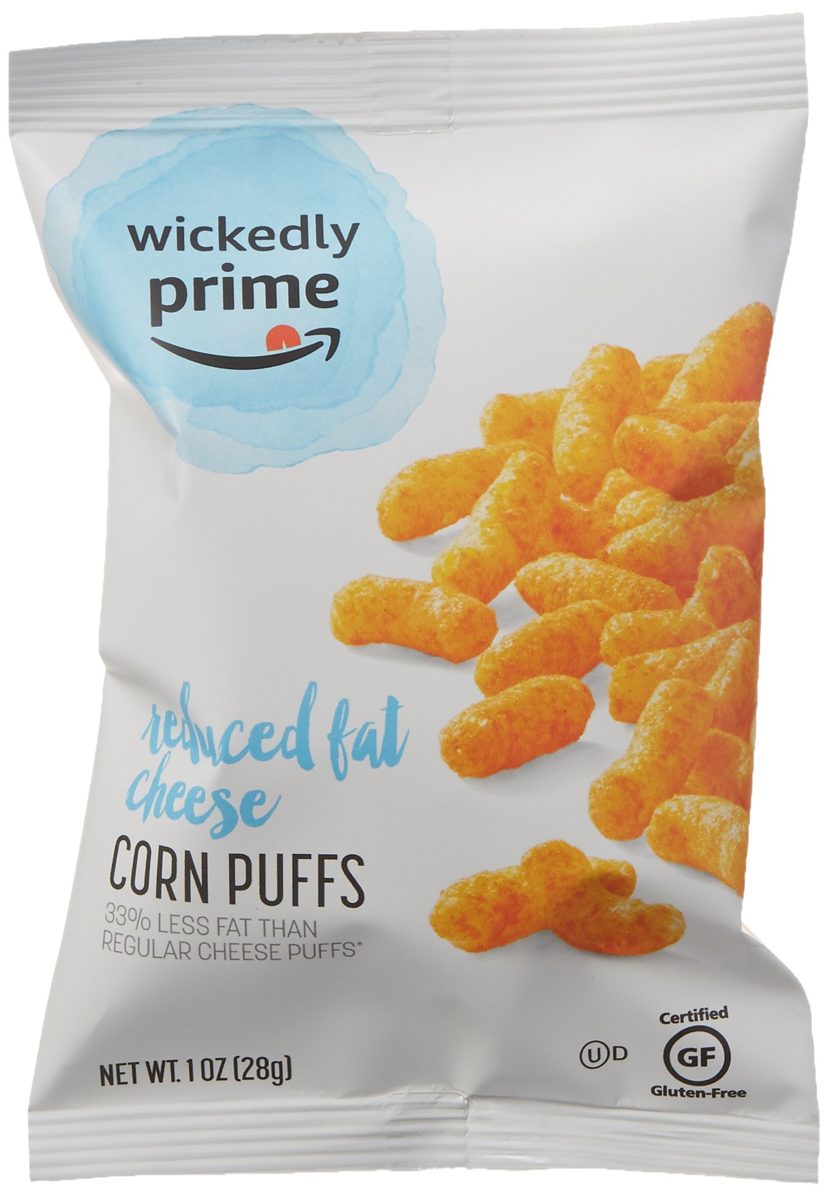 Wickedly Prime Reduced Fat Cheese-Flavored Corn Puffs, 1 Oz (Pack of 36)