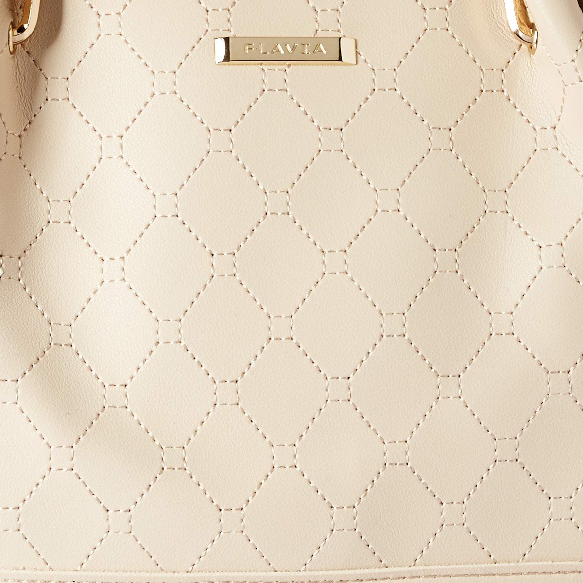 Flavia Women's Handbag (Beige)