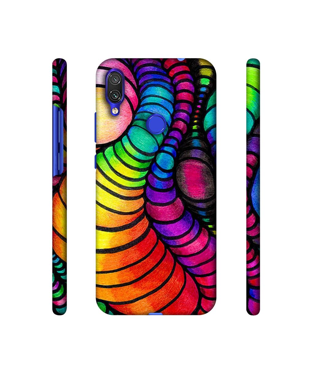 Amazon Brand - Solimo Designer Semi Circle Texture 3D Printed Hard Back Case Mobile Cover for Xiaomi Redmi Note 7 Pro