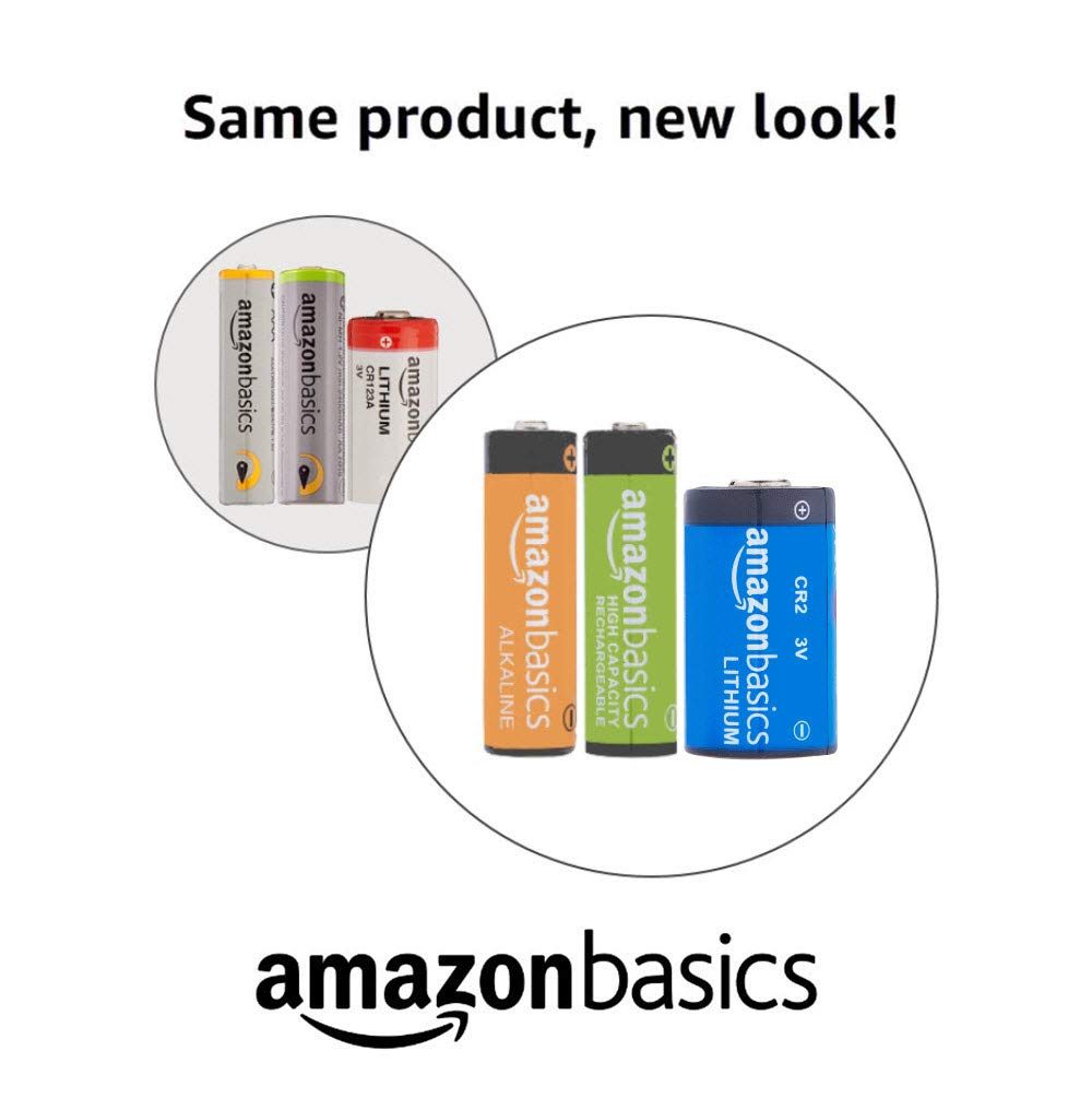 AmazonBasics AA High-Capacity Rechargeable Batteries 2400mAh (24-Pack) Pre-Charged
