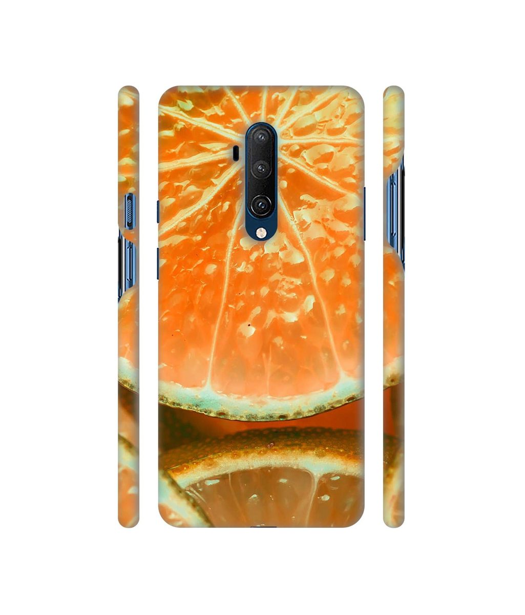Amazon Brand - Solimo Designer Orange Slice 3D Printed Hard Back Case Mobile Cover for OnePlus 7T Pro
