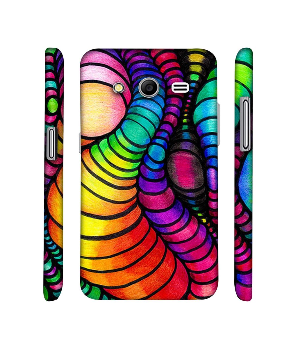Amazon Brand - Solimo Designer Semi Circle Texture 3D Printed Hard Back Case Mobile Cover for Samsung Galaxy Core 2 G355H