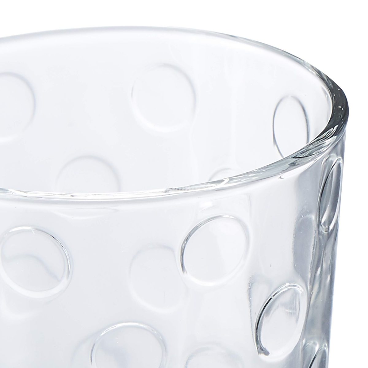 Amazon Brand - Solimo Ariana Whisky Glass Set, 285ml, Set of 6, Transparent