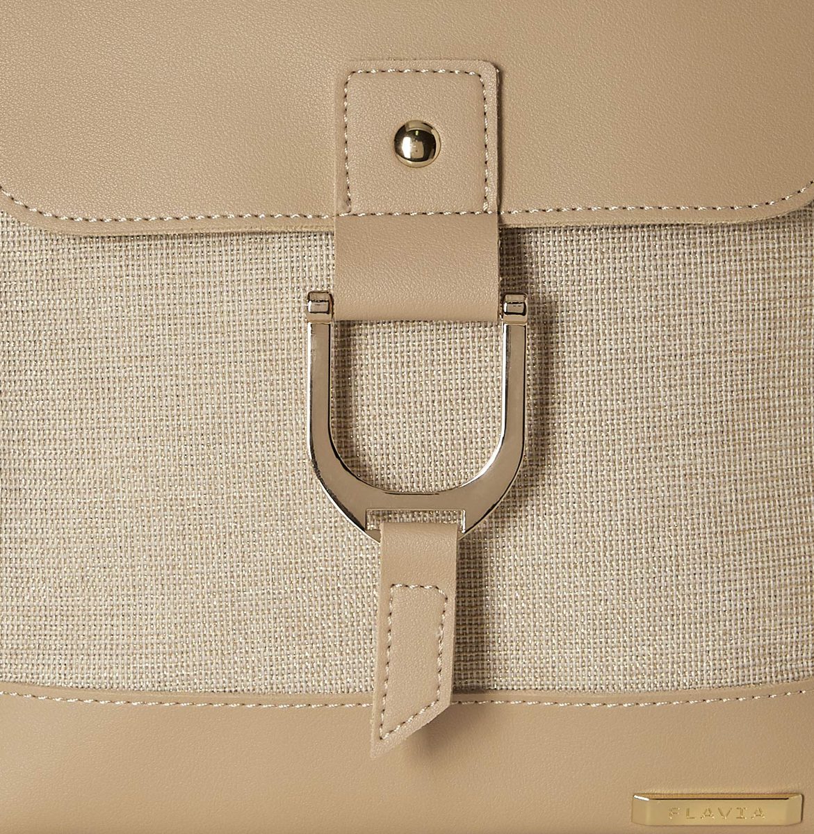 Flavia Women's Handbag (Beige)