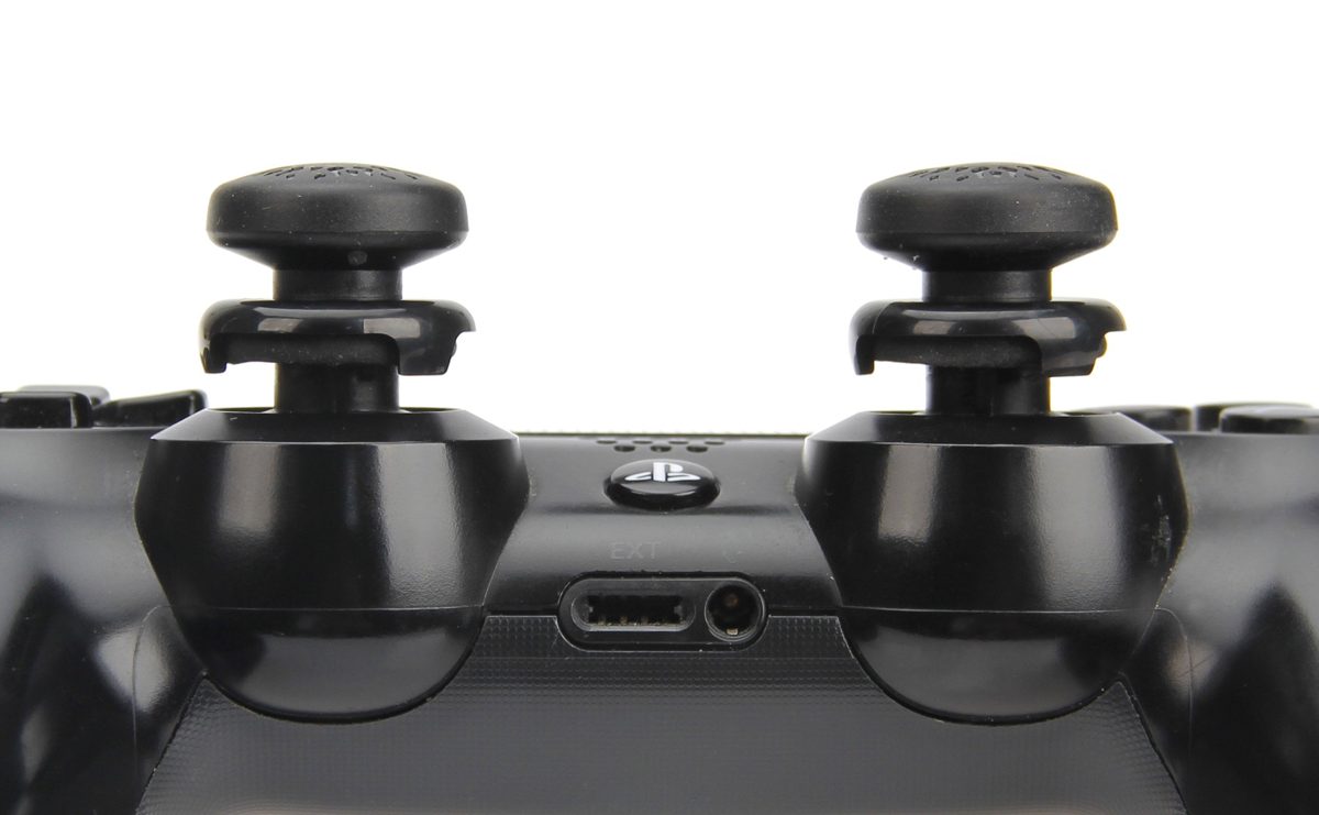 AmazonBasics PlayStation 4 Controller Thumb Grips | 2 Pieces, Black