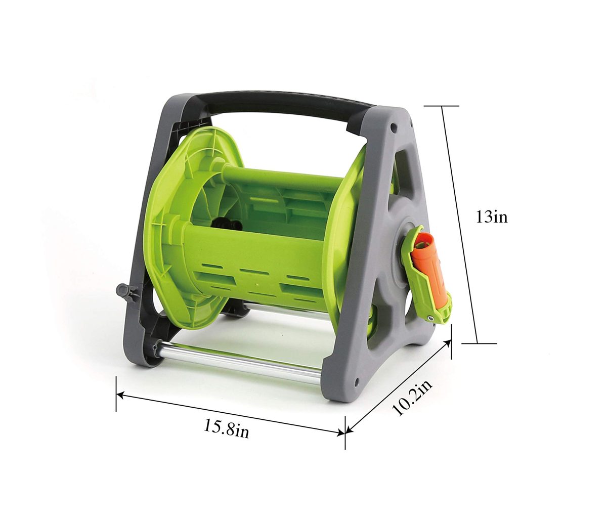 AmazonBasics Garden Tool Collection - Hose Reel Cart - up to 65ft, 1/2'' (Renewed)