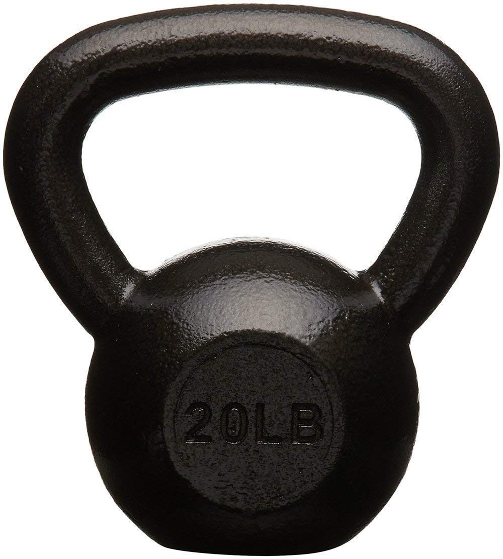 (Renewed) AmazonBasics Cast Iron Kettlebell, 9.1 KGS