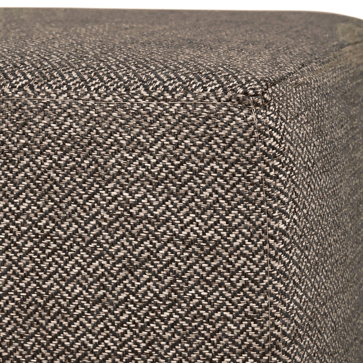 Amazon Brand – Rivet Modern Upholstered Cube Ottoman Pouf, 20"W, Charcoal