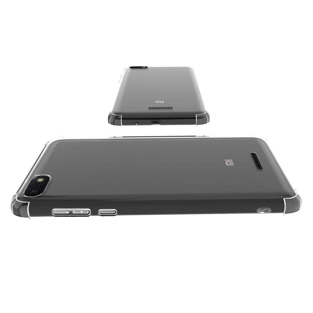 Amazon Brand - Solimo Mobile Cover (Soft & Flexible Back Case) for Redmi 6A (Transparent)