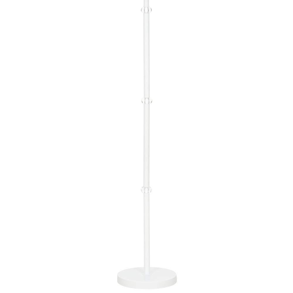 Amazon Brand – Ravenna Home Contemporary Metal Floor Lamp with Acrylic Ball Accents, LED Bulb Included, 60"H, White