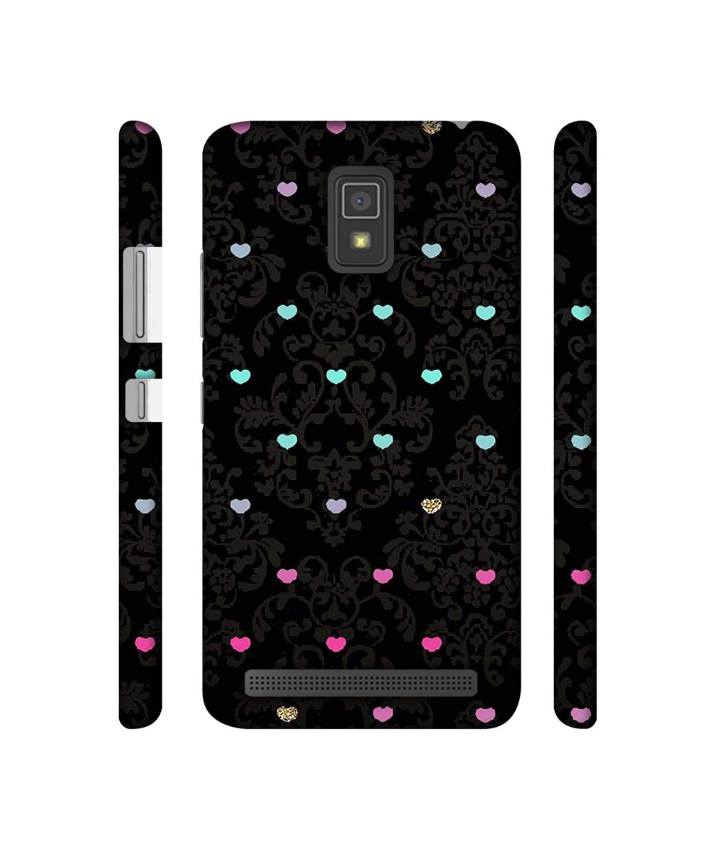 Amazon Brand - Solimo Designer Heart Texture 3D Printed Hard Back Case Mobile Cover for Lenovo A6600