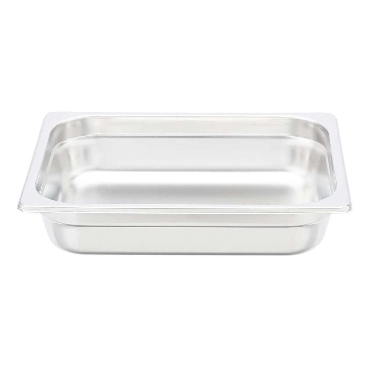 AmazonCommercial 1/2 Size x 2-1/2" Deep, Anti-Jam Stainless Steel Steam Table/Hotel Pan, 22 Gauge, Pack of 2