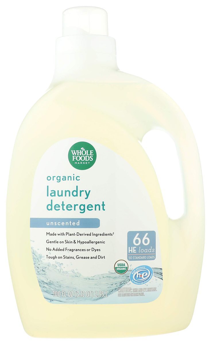 WHOLE FOODS MARKET Organic Unscented 100oz Laundry Detergent, 100 FZ