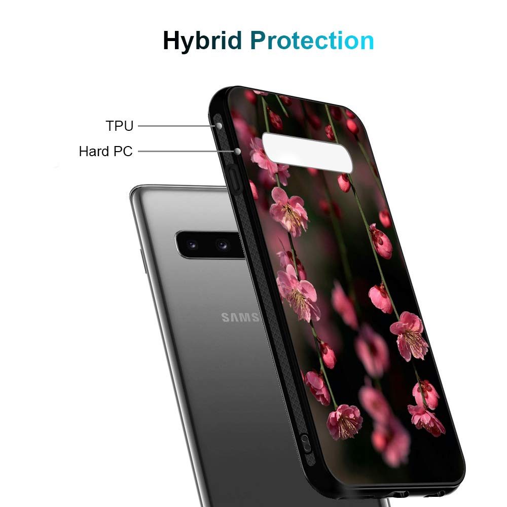 Amazon Brand - Solimo Designer Floral Printed Hard Back Case Mobile Cover for Samsung Galaxy S10 (D1140)