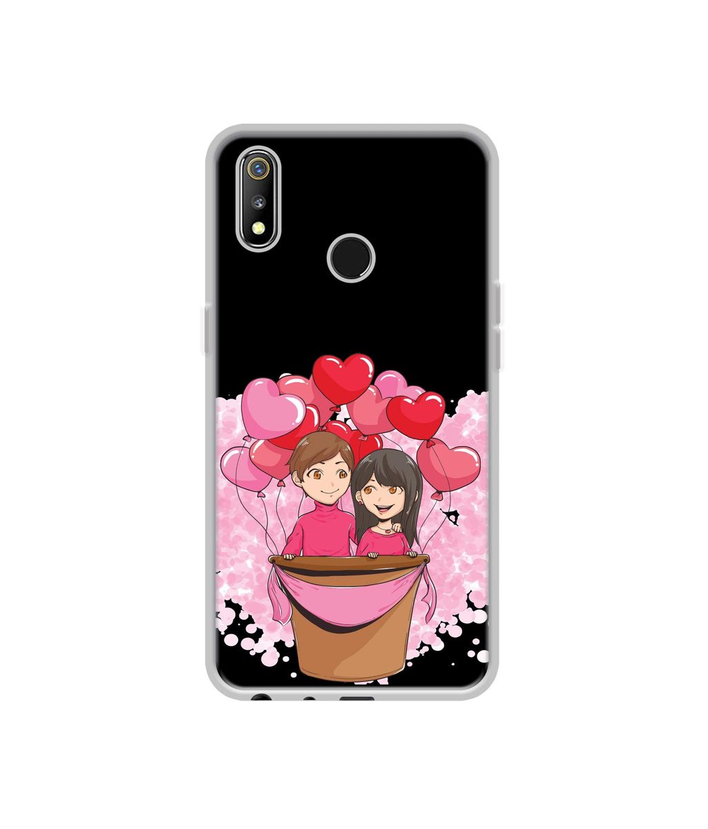 Amazon Brand - Solimo Designer Boy and Girl UV Printed Soft Back Case Mobile Cover for Realme 3 / Realme 3i