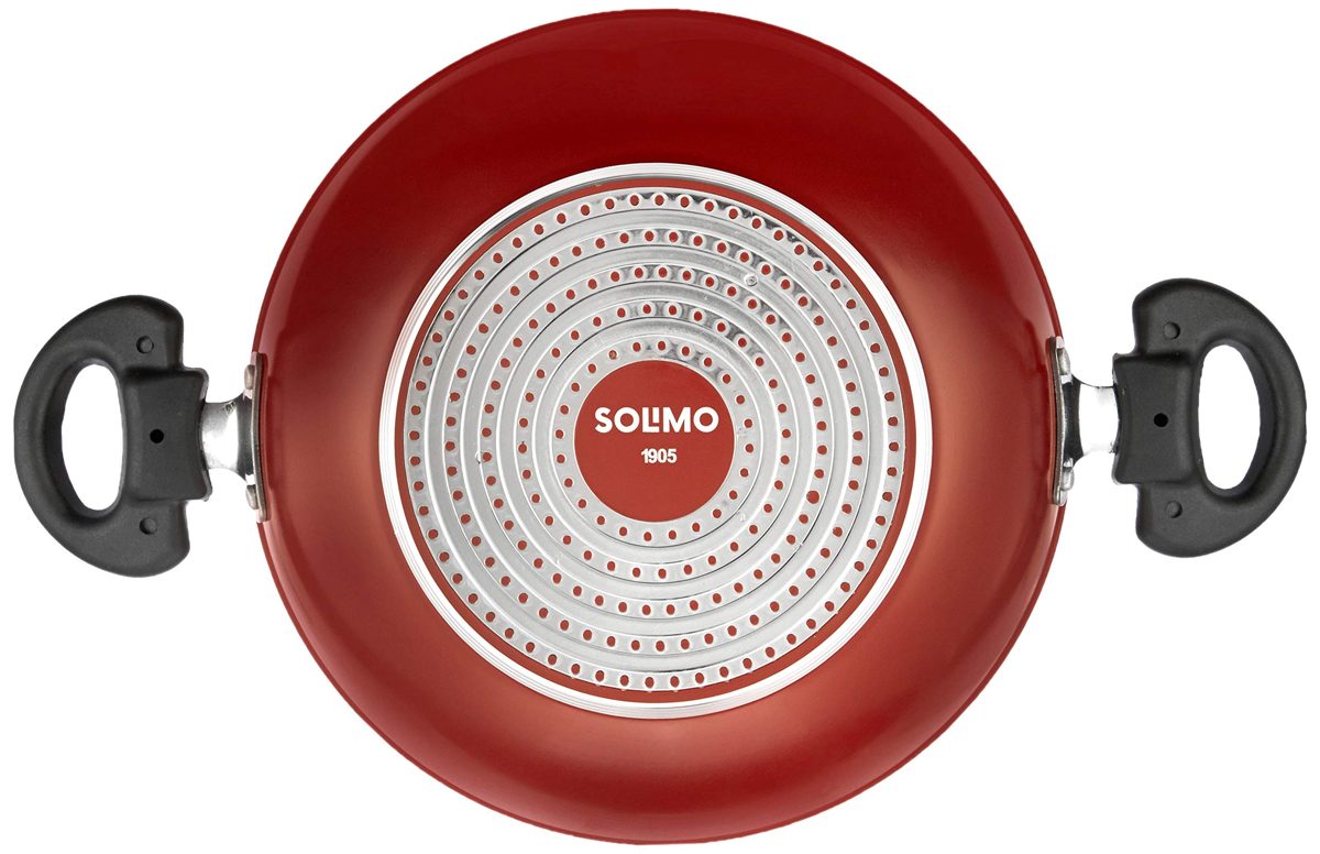 Amazon Brand - Solimo Non-Stick Forged Kadhai, 240mm, Induction and Gas Stove compatible
